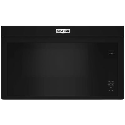 Maytag 30 in. 1.1 cu. ft. Over-the-Range Microwave with 10 Power Levels, 300 CFM & Sensor Cooking Controls - Black | MMMF6030PB