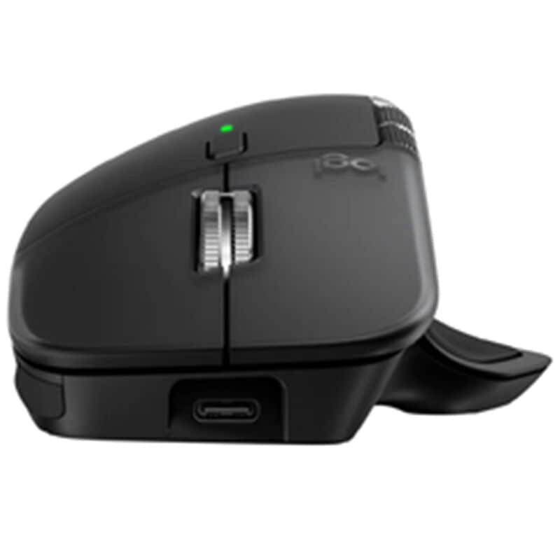 Logitech MX Master 4 Wireless Ergonomic Bluetooth & USB Mouse Wireless Mouse - Black, , hires