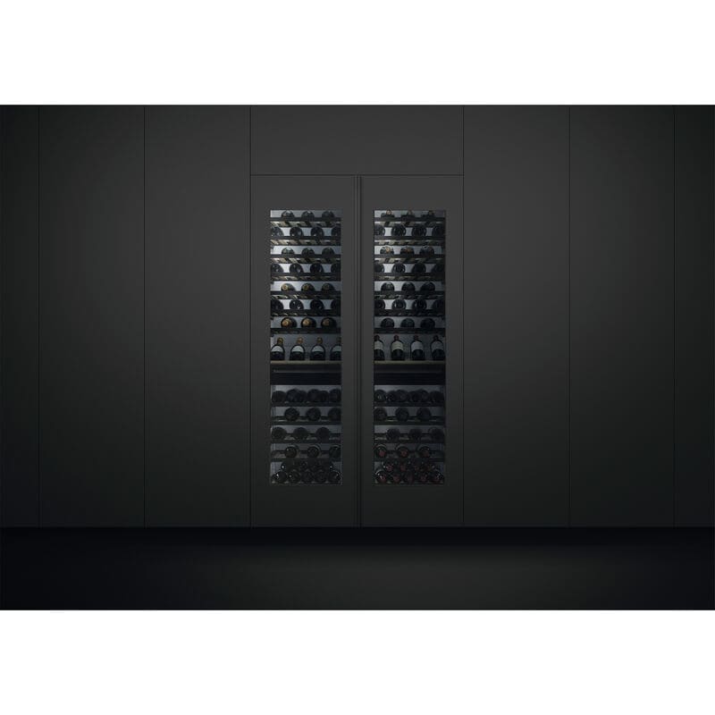 Fisher & Paykel Series 11 24 in. Built-in Column Wine Cabinet with Wood Racks, Dual Temperature Zones & 91 Bottle Capacity - Custom Panel Ready, , hires
