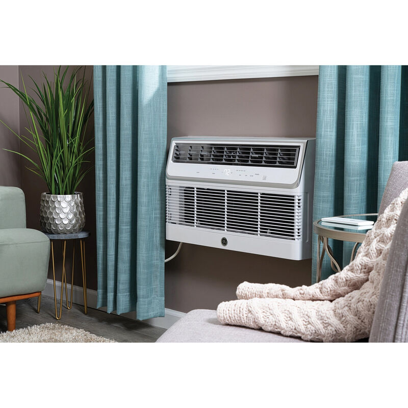 GE 12,000 BTU Smart Energy Star Though-the-Wall Air Conditioner with 3 Fan  Speeds, Sleep Mode u0026 Remote Control - White | P.C. Richard u0026 Son