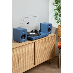 Victrola Wave Bluetooth Turntable with Auracast - Blue, , hires