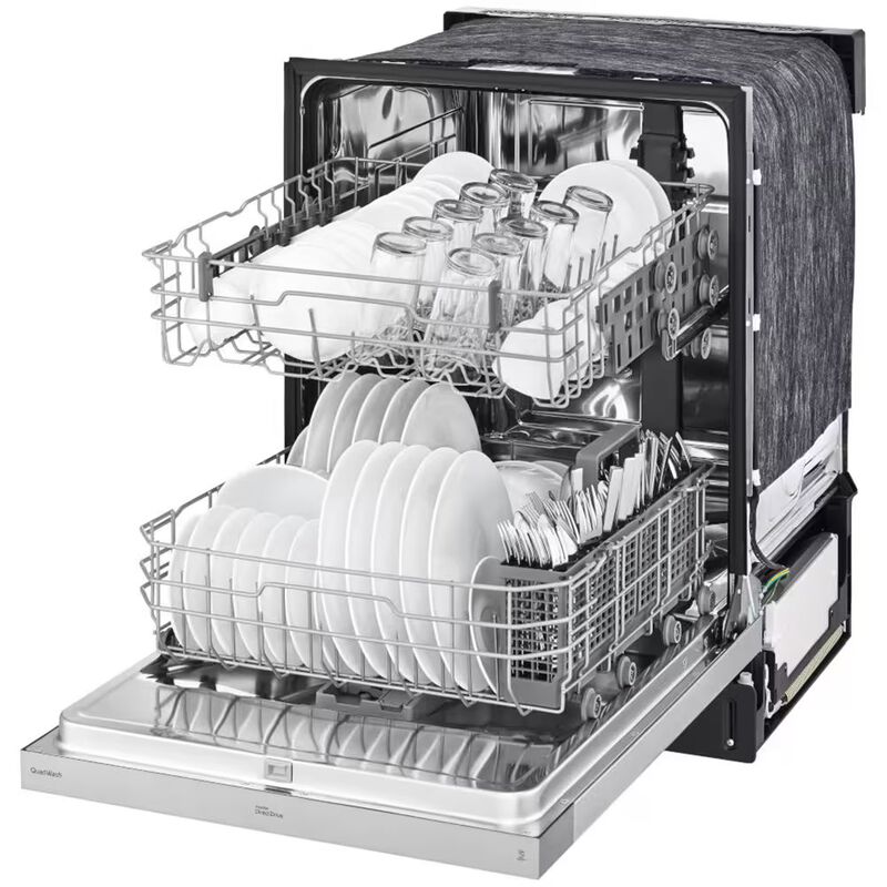 LG 24 in. Front Control Dishwasher with 50 dBa Sound Level, Dynamic Dry & Pocket - Stainless Steel, , hires