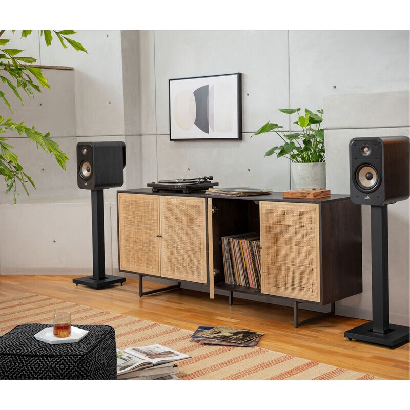 Polk Signature Elite ES20 High-Quality Bookshelf Speakers (Pair) - Brown, Brown, hires