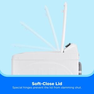 Midea 25 in. 3.9 cu. ft. Top Load Washer with Power Wave 360 Agitator - White, , hires