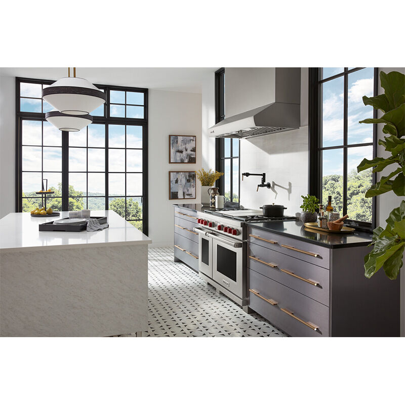 Wolf 48 in. Ducted Canopy Pro Style Style Range Hood with 3 LED Lights - Stainless Steel, , hires