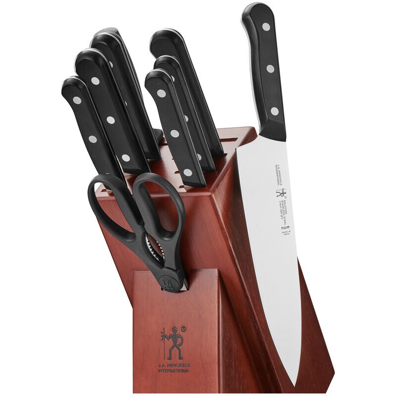 Henckels Solution 10-pc Knife Set with Block - Black