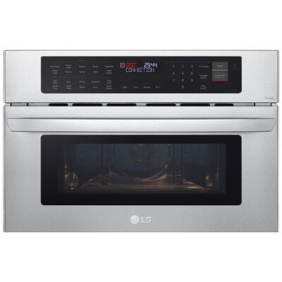 LG 30 in. 1.7 cu. ft. Smart Speed Electric Single Wall Oven with Standard Convection & Sensor Cooking - Stainless Steel | MZBZ1715S