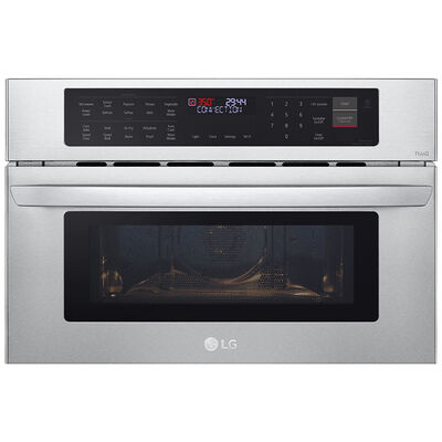 LG 30" 1.7 Cu. Ft. Electric Smart Wall Oven with Standard Convection - Stainless Steel | MZBZ1715S