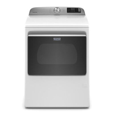 Maytag 27 in. 7.4 cu. ft. Front Load Gas Dryer with 11 Dryer Programs, 4 Dry Options, Wrinkle Care & Sensor Dry - White | MGD6230HW