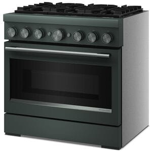 KitchenAid Commercial-Style 36 in. 5.1 cu. ft. Air-Fry True European Convection Dual Fuel Range with 6 Sealed Burners - Juniper, , hires