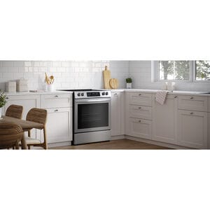 Frigidaire 30 in. 5.3 cu. ft. Standard Convection Electric Range with Smoothtop Burners - Stainless Steel, , hires