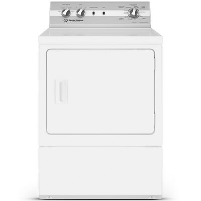 Speed Queen DC5 27 in. 7.0 cu. ft. Gas Dryer with Sanitize Cycle - White | DC5003WG