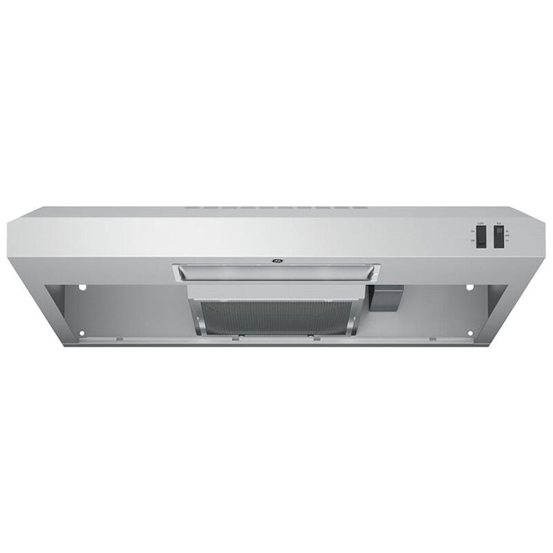 GE 30 in. Convertible Standard Style Range Hood with 200 CFM, 2 Fan Speeds & 1 Incandescent Light - Stainless Steel, , hires