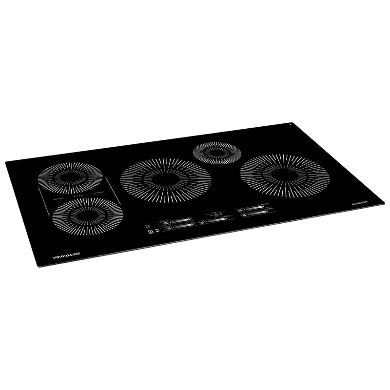 Frigidaire 36 in. 5-Burner Induction Cooktop with Simmer Burner & Power Burner - Black, , hires