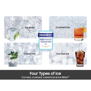 Samsung 36 in. 25 cu. ft. Smart Counter Depth French Door Refrigerator with Ice & Water Dispenser - Fingerprint Resistant Stainless, , hires