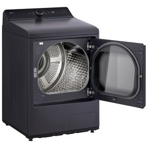 LG 27 in. 7.3 cu. ft. Smart Ventless Electric Dryer with Heat Pump & Sensor Dry - Matte Black, Matte Black, hires