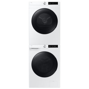 Samsung 24 in. 2.5 cu. ft. Smart Stackable Front Load Washer with Vibration Reduction Technology+, Sanitize & Steam Wash Cycle - White, , hires