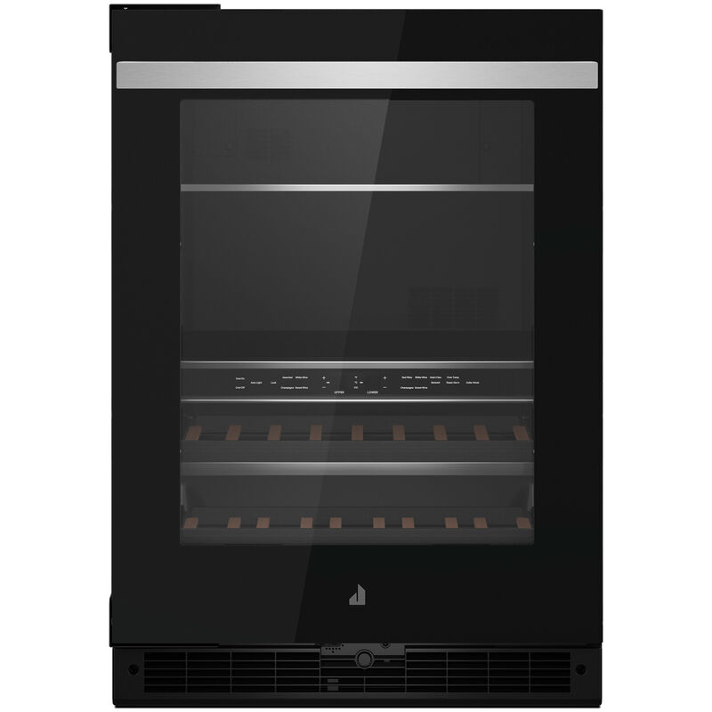 JennAir Noir Series 24 in. 5.0 cu. ft. Built-In Beverage Center with Fixed Shelves & Digital Control - Black, , hires