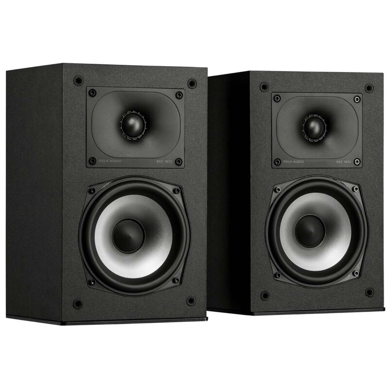 Polk Monitor XT15 High Resolution Compact Bookshelf Speakers (Pair) - Black, , hires