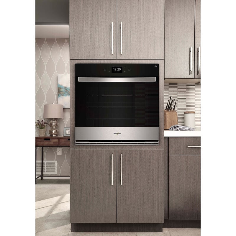 Whirlpool 30 in. 5 cu. ft. Smart Electric Single Wall Oven with True European Convection - Fingerprint Resistant Stainless, Fingerprint Resistant Stainless, hires