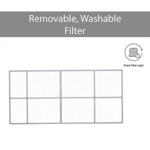 LG 10,000 BTU 115V Smart Energy Star Window Air Conditioner with Dual Inverter, 3 Fan Speeds, Sleep Mode & Remote Control - White, , hires