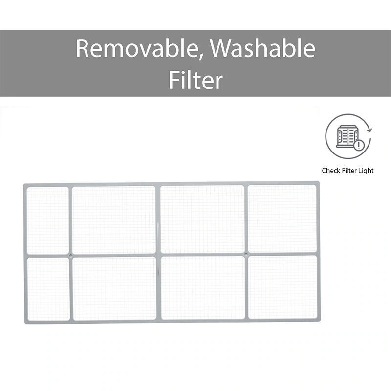 LG 10,000 BTU 115V Smart Energy Star Window Air Conditioner with Dual Inverter, 3 Fan Speeds, Sleep Mode & Remote Control - White, , hires