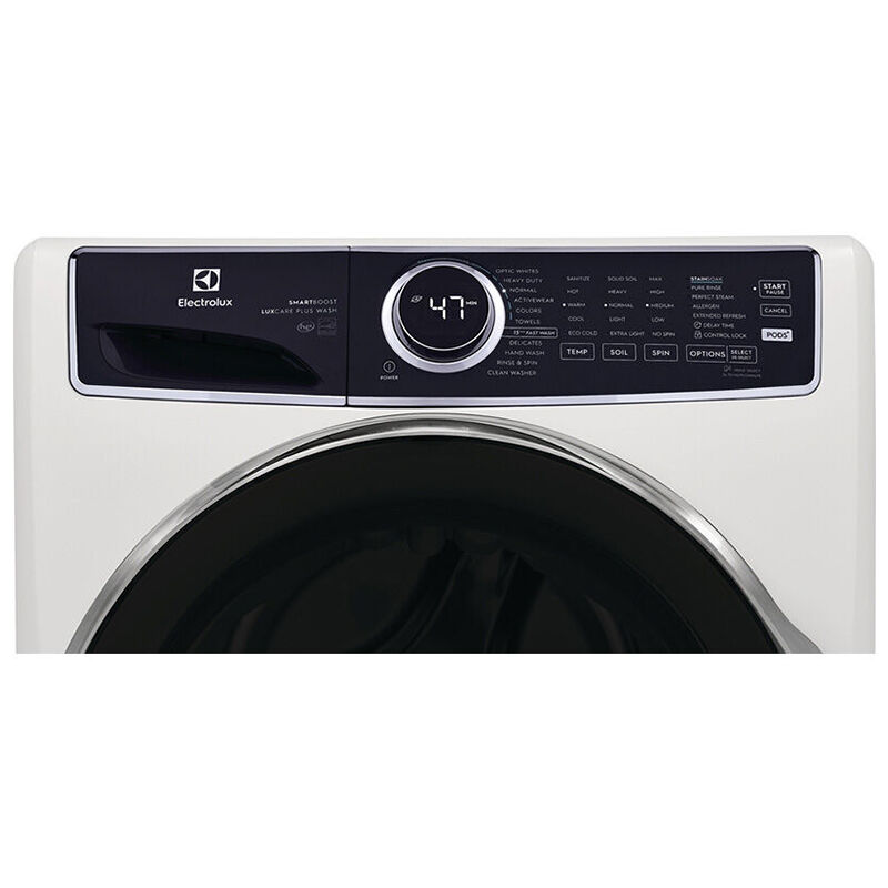Electrolux 600 Series 27 in. 8.0 cu. ft. Stackable Gas Dryer with LuxCare Dry, Instant Refresh, Perfect Steam & Sanitize Cycle - White, White, hires