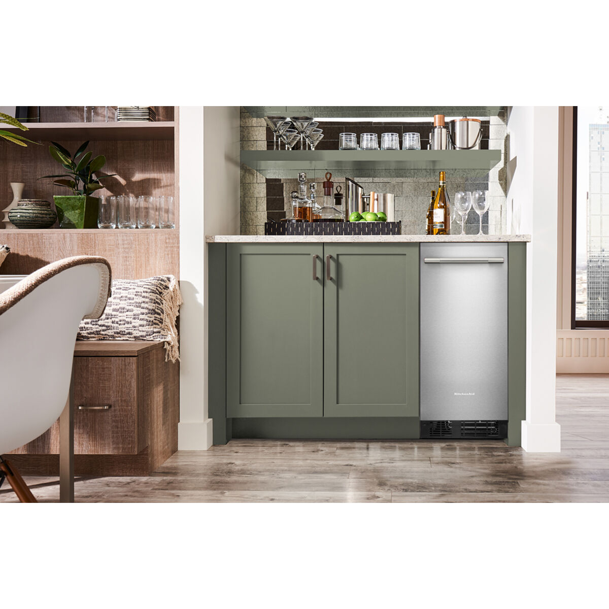 KitchenAid 15 in. Built-In Undercounter Ice Maker with 25 lb. Ice