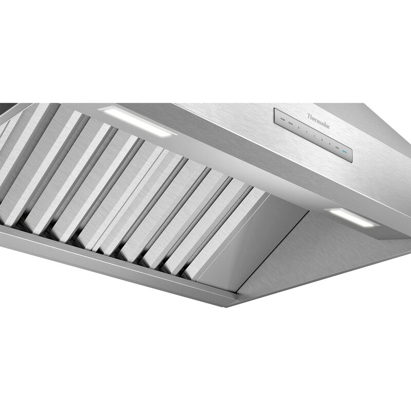 Thermador Professional Series 36 in. Standard Style Range Hood with 4 Speed Settings, Ducted Venting & 4 LED Lights - Stainless Steel, , hires