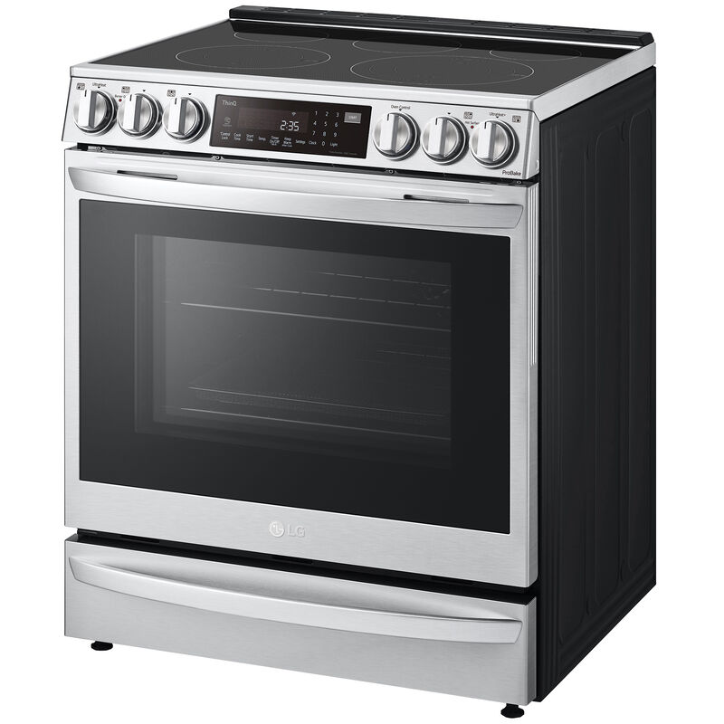 LG 30 in. 6.3 cu. ft. Smart Air Fry Convection Oven Slide-In Electric Range with 5 Smoothtop Burners - Stainless Steel, Stainless Steel, hires