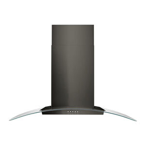 Whirlpool 36 in. Convertible Chimney Style Range Hood with 400 CFM, 3 Fan Speeds & 2 LED Lights - Black Stainless, , hires