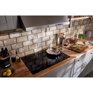 KitchenAid 30 in. 5-Burner Electric Cooktop with Simmer Burner & Power Burner - Black, , hires