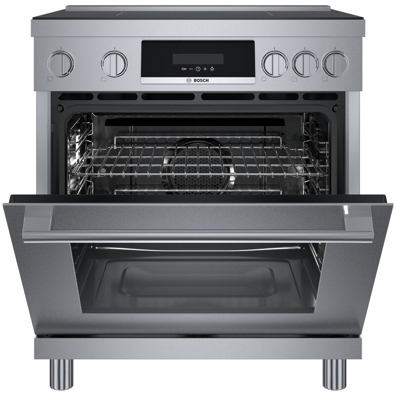 Bosch 800 Series 30 in. 3.9 cu. ft. Convection Oven Freestanding Electric Range with 4 Induction Burners - Stainless Steel, , hires