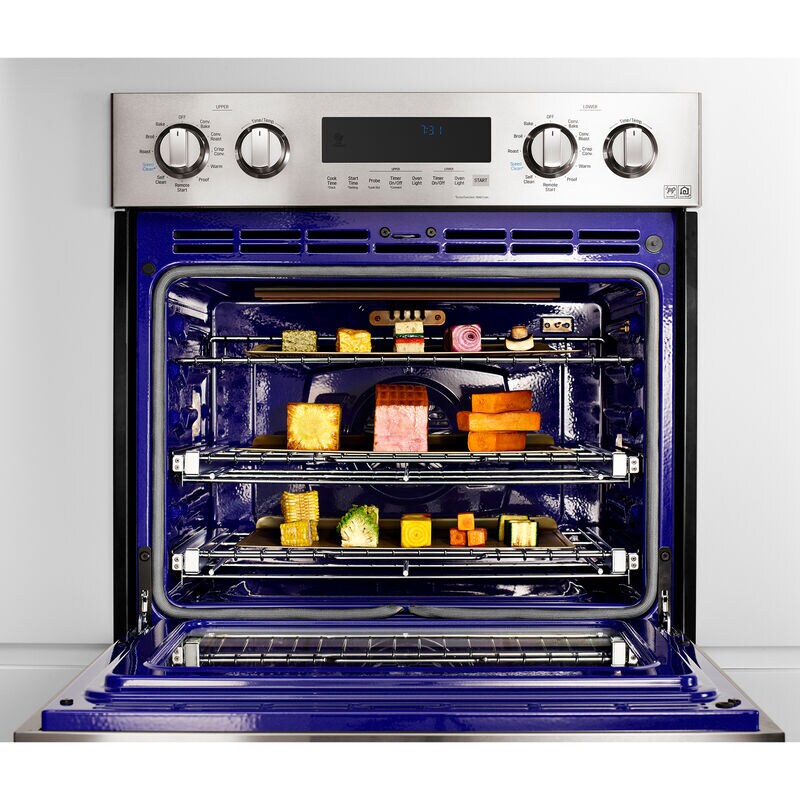 Signature Kitchen Suite 30 in. 4.7 cu. ft. Smart Electric Single Wall Oven with True European Convection - Stainless Steel, , hires