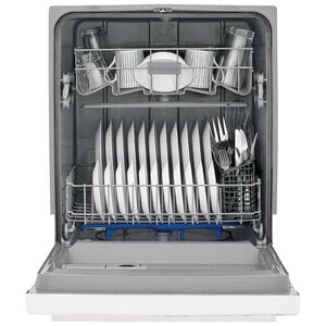 Frigidaire 24 in. Front Control Dishwasher with 55 dBa Sound Level & Pocket - White, White, hires