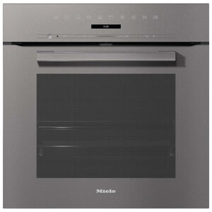 Miele VitroLine Series 24 in. 2.9 cu. ft. Electric Smart Wall Oven with Standard Convection & Self Clean - Graphite Grey, , hires