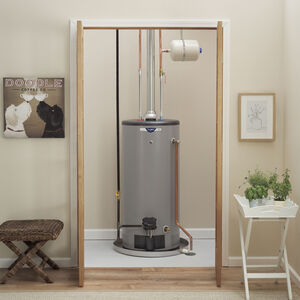 GE RealMax Platinum Natural Gas 40 Gallon Short Water Heater with 12-Year Parts Warranty, , hires