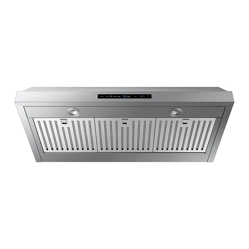 Samsung 36 in. Smart Convertible Standard Style Range Hood with 390 CFM, 4 Fan Speeds & 2 LED Lights - Stainless Steel, Stainless Steel, hires