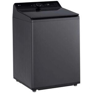 LG 27 in. 5.5 cu. ft. Smart Top Load Washer with EasyUnload, TurboWash3D Technology & AI Sensing - Matte Black, Matte Black, hires
