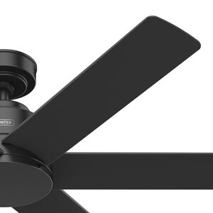 Hunter Kennicott 52 In. Indoor /Outdoor Ceiling Fan with Wall Control - Matte Black, , hires