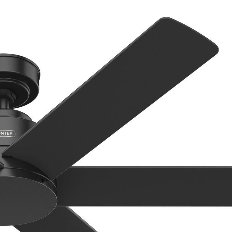 Hunter Kennicott 52 In. Indoor /Outdoor Ceiling Fan with Wall Control - Matte Black, , hires