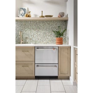 Cafe 24 in. Top Control Flush-Mount Dishwasher Drawer with 49 dBa Sound Level - Matte Black, , hires