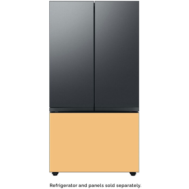 Samsung BESPOKE 3-Door French Door Top Panel for Refrigerators - Matte Black Steel, , hires