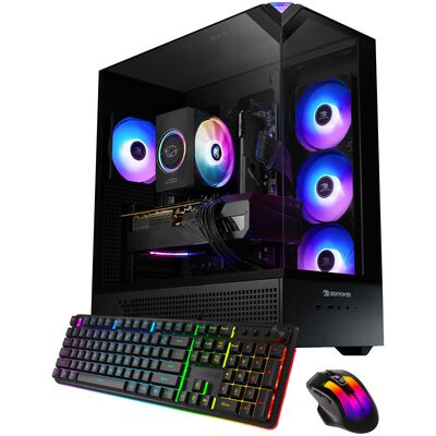 iBUYPOWER Element Gaming Desktop with AMD Ryzen 7 8700F, 4.1 GHz, 8-Core CPU, NVIDIA GeForce RTX 3050, 6GB VRAM GPU, 16 GB RAM, 1 TB SSD & Windows 11 Home - Black | EBA7N3501