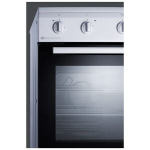 Summit Classic Collection 24 in. 2.4 cu. ft. Slide-In Electric Range with Smoothtop Burners - White, , hires