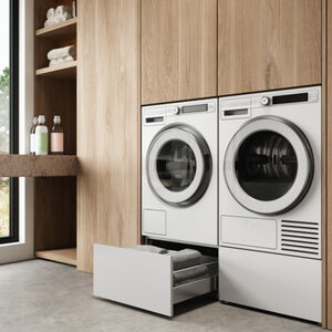 Asko Pull-Out Drawer for Laundry - White, White, hires