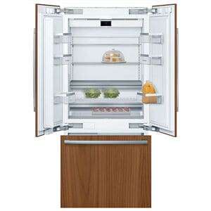 Bosch Benchmark 36 in. 19.4 cu. ft. Built-In Smart Counter Depth French Door Refrigerator with Ice Maker - Custom Panel Ready, , hires