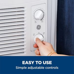 GE 5,050 BTU 115V Window Air Conditioner with 2 Fan Speeds - White, , hires