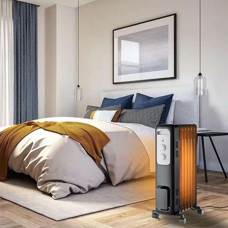 Pelonis 1500 W Radiant Space Heater with 3 Heat Settings & Overheat Safety Shut-Off - Black, , hires