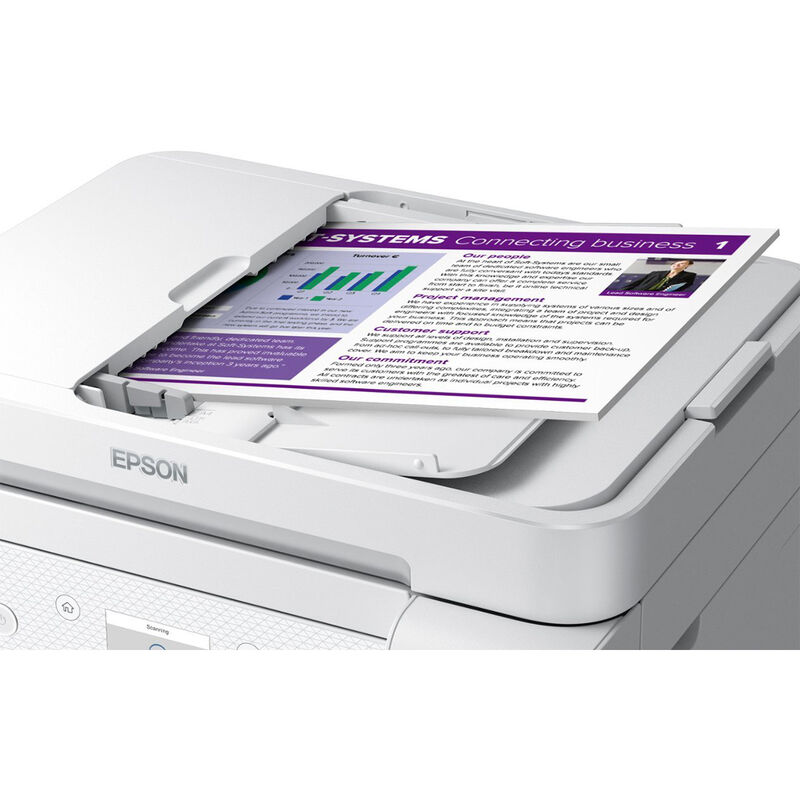 Epson - EcoTank ET-3850 All-in-One Supertank Inkjet Printer - White, , hires